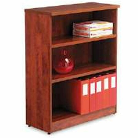 FINE-LINE ALEVA634432MC Valencia Series Bookcase, 3 Shelves, Medium Cherry FI2503694